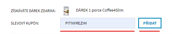 pitny rezim sleva 10 s kodem
